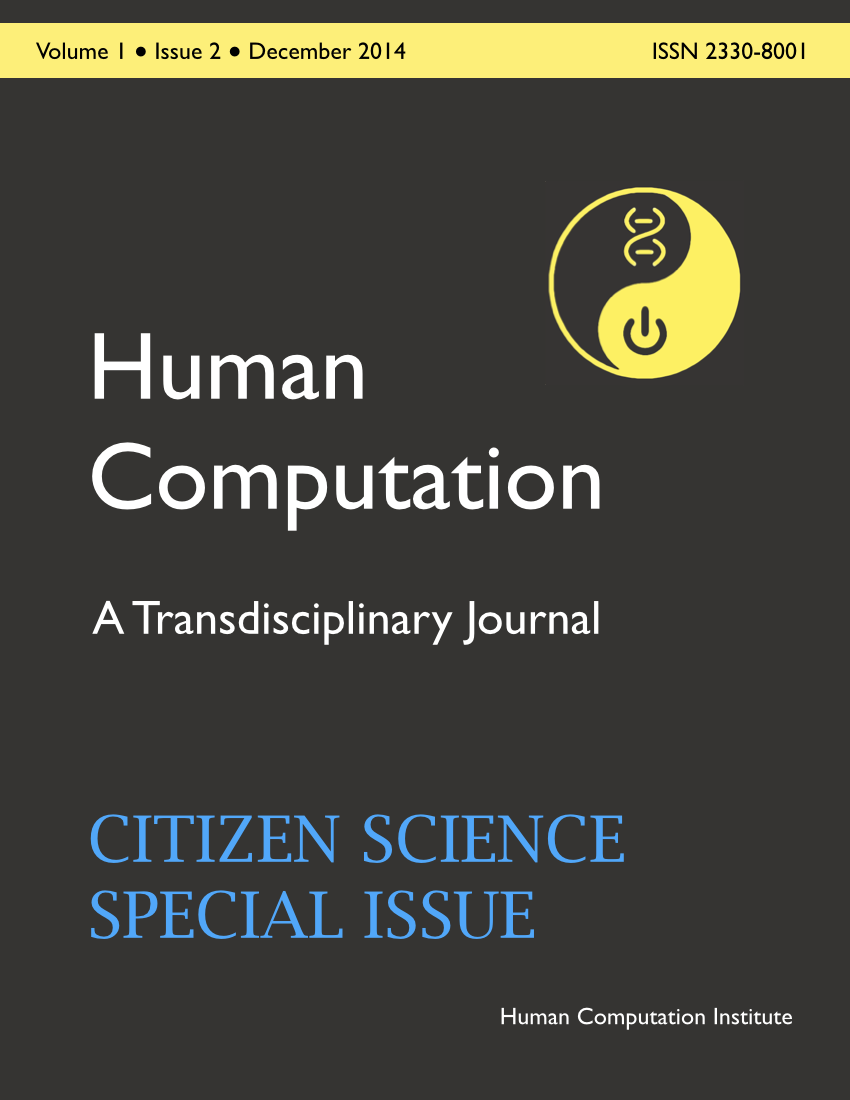 Human Computation, Volume 1, Issue 2, December 2014